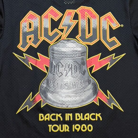 AC/DC 1980 Back in Black Concert Tour Baseball Jersey - Men's Size Medium - Picture 6 of 8